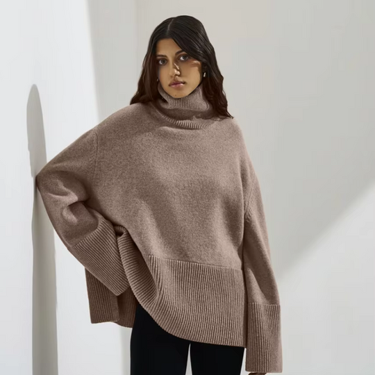 Bia® | Maglione dolcevita in lana artigianale