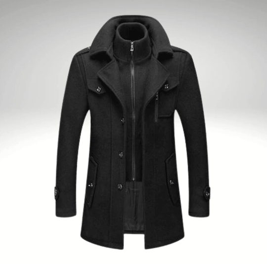 Rocco® |  Cappotto elegante con doppio colletto