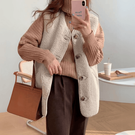 Heidi® | Gilet in lana stile coreano