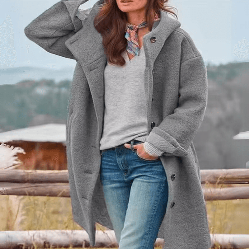 Levi® | Cappotto di lana con cappuccio