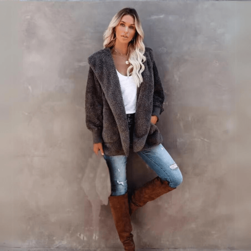 Silvana® • Cappotto elegante con cappuccio