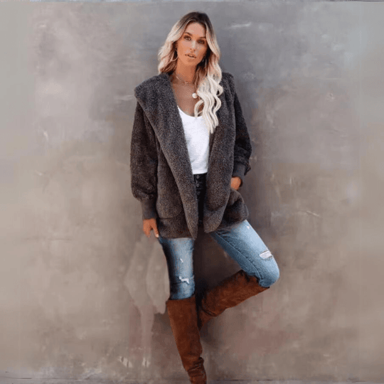 Silvana® • Cappotto elegante con cappuccio