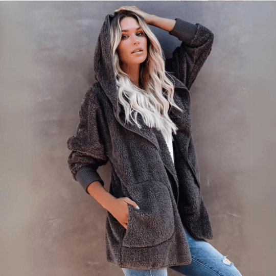 Silvana® • Cappotto elegante con cappuccio