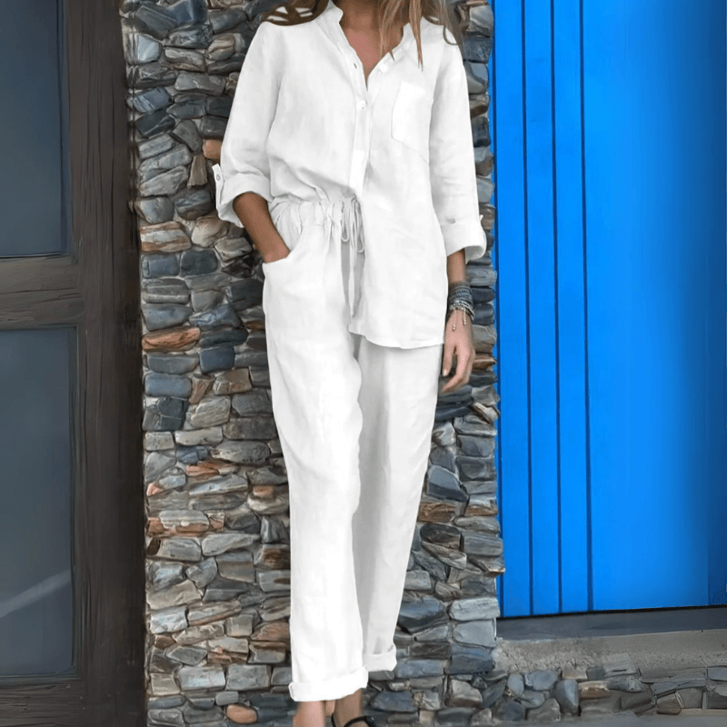 Alina® | Abito Casual autunnale in cotone - Set in due pezzi