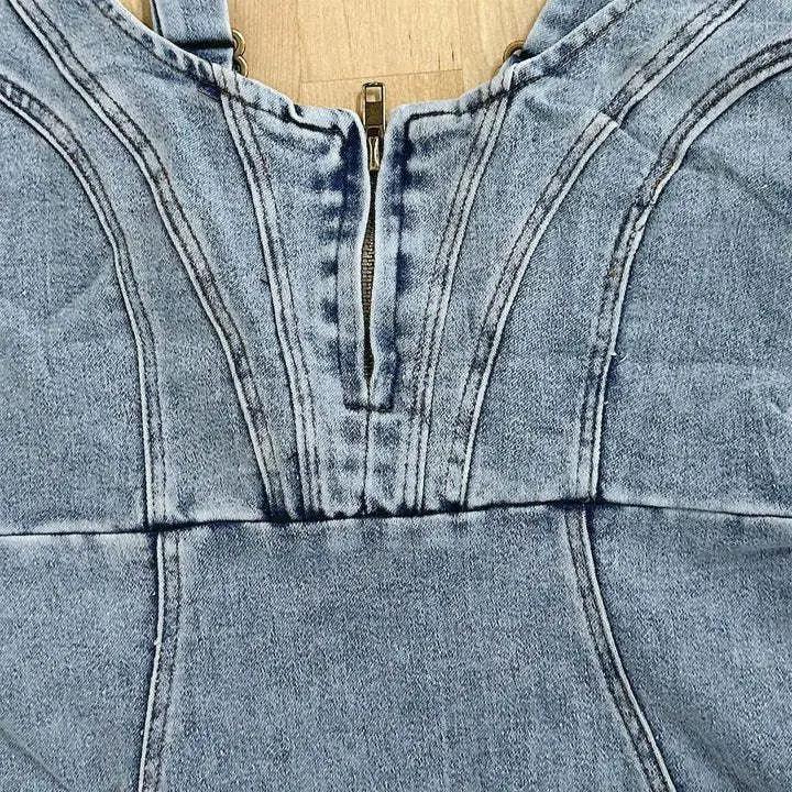 Lule® | Vestito denim con spalline regolabili